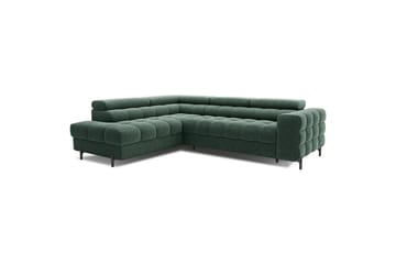 Hjørnesofa Eltap Ferucce 276x200x93 cm - Amore 35, Mørk Grønn, Venstre - Møbler - Sofaer - Sovesofaer