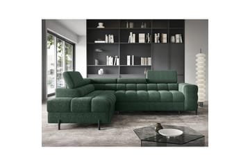 Hjørnesofa Eltap Ferucce 276x200x93 cm - Amore 35, Mørk Grønn, Venstre - Møbler - Sofaer - Sovesofaer
