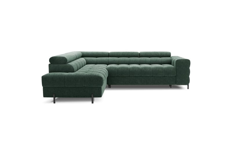 Hjørnesofa Eltap Ferucce 276x200x93 cm, Amore 35, Mørk Grønn, Venstre