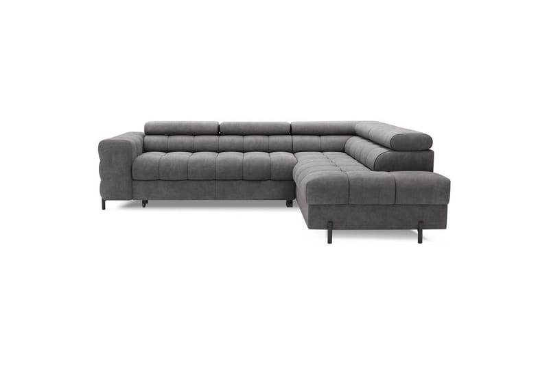 Hjørnesofa Eltap Ferucce 276x200x93 cm - Aura 04, Grå, Høyre - Møbler - Sofaer - Sovesofaer