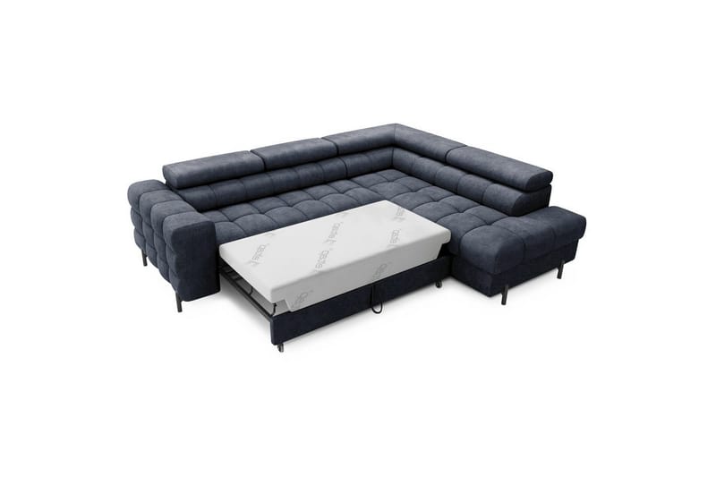 Hjørnesofa Eltap Ferucce 276x200x93 cm - Aura 40, Mørk Blå, Høyre - Møbler - Sofaer - Sovesofaer