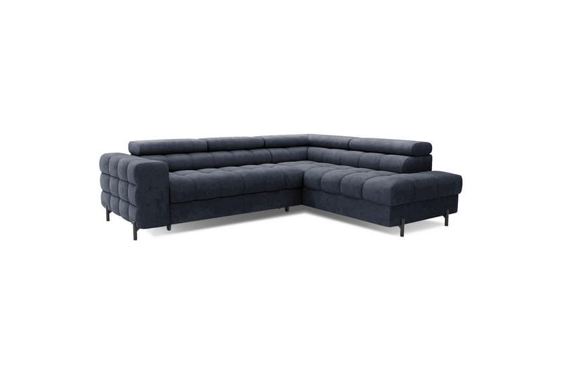 Hjørnesofa Eltap Ferucce 276x200x93 cm - Aura 40, Mørk Blå, Høyre - Møbler - Sofaer - Sovesofaer