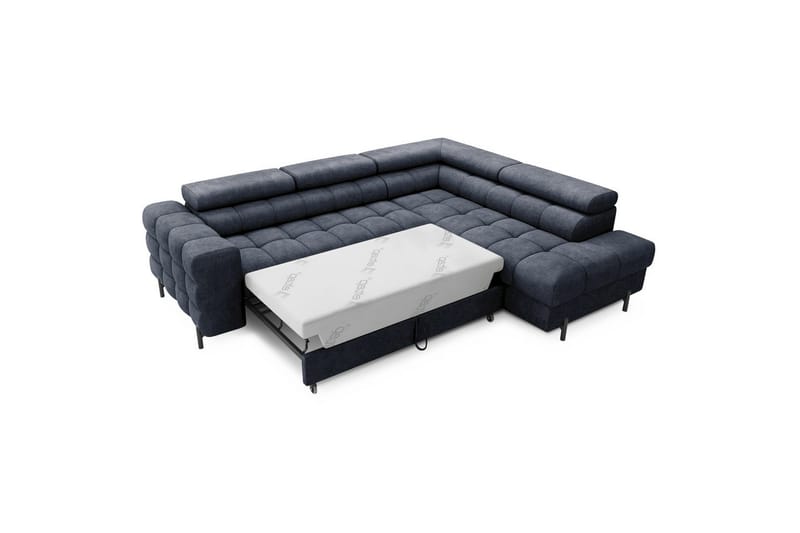 Hjørnesofa Eltap Ferucce 276x200x93 cm - Aura 40, Mørk Blå, Høyre - Møbler - Sofaer - Sovesofaer