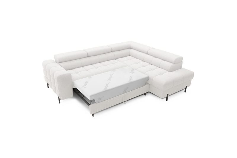 Hjørnesofa Eltap Ferucce 276x200x93 cm - Royal 01, Hvit, Høyre - Møbler - Sofaer - Sovesofaer