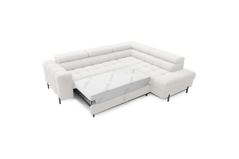 Hjørnesofa Eltap Ferucce 276x200x93 cm - Royal 01, Hvit, Høyre - Møbler - Sofaer - Sovesofaer