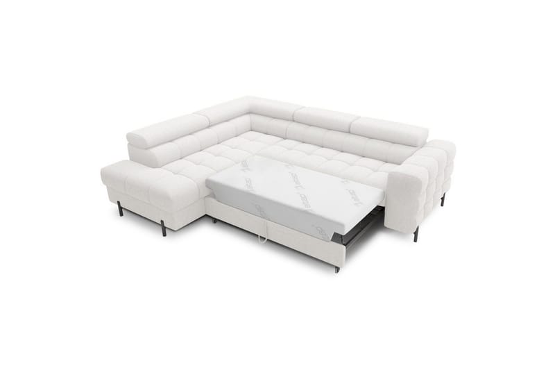 Hjørnesofa Eltap Ferucce 276x200x93 cm - Royal 01, Hvit, Venstre - Møbler - Sofaer - Sovesofaer