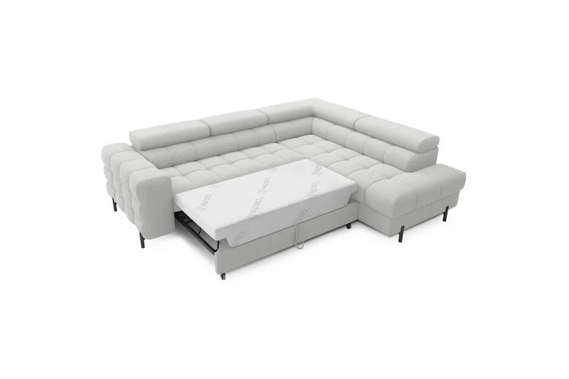 Hjørnesofa Eltap Ferucce 276x200x93 cm - Royal 03, Lys Grå, Høyre - Møbler - Sofaer - Sovesofaer