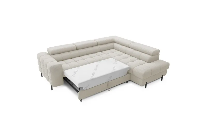 Hjørnesofa Eltap Ferucce 276x200x93 cm - Royal 18, Lys Beige, Høyre - Møbler - Sofaer - Sovesofaer