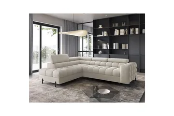 Hjørnesofa Eltap Ferucce 276x200x93 cm - Royal 18, Lys Beige, Venstre - Møbler - Sofaer - Sovesofaer
