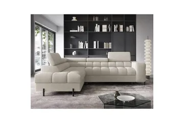 Hjørnesofa Eltap Ferucce 276x200x93 cm - Royal 18, Lys Beige, Venstre - Møbler - Sofaer - Sovesofaer