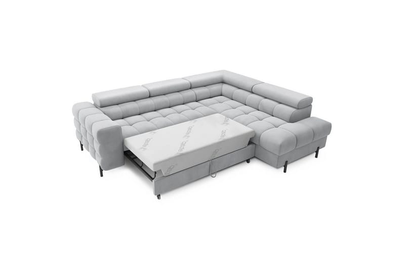 Hjørnesofa Eltap Ferucce 276x200x93 cm - Paros 05, Grå, Høyre - Møbler - Sofaer - Sovesofaer