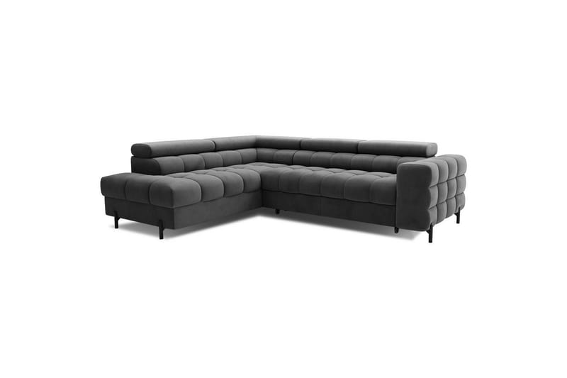 Hjørnesofa Eltap Ferucce 276x200x93 cm - Paros 06, Mørkegrå, Venstre - Møbler - Sofaer - Sovesofaer