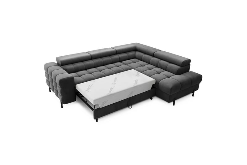 Hjørnesofa Eltap Ferucce 276x200x93 cm - Paros 06, Mørkegrå, Høyre - Møbler - Sofaer - Sovesofaer