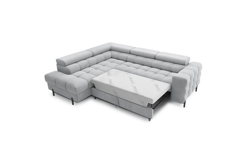 Hjørnesofa Eltap Ferucce 276x200x93 cm - Paros 05, Grå, Venstre - Møbler - Sofaer - Sovesofaer