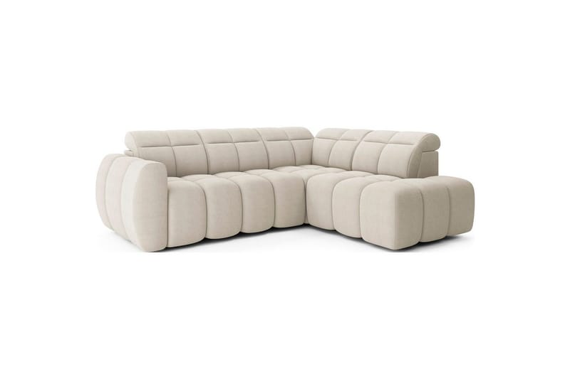 Hjørnesofa Eltap Flconn 258x208x107 cm - Royal 18, Beige, Høyre - Møbler - Sofaer - Sovesofaer