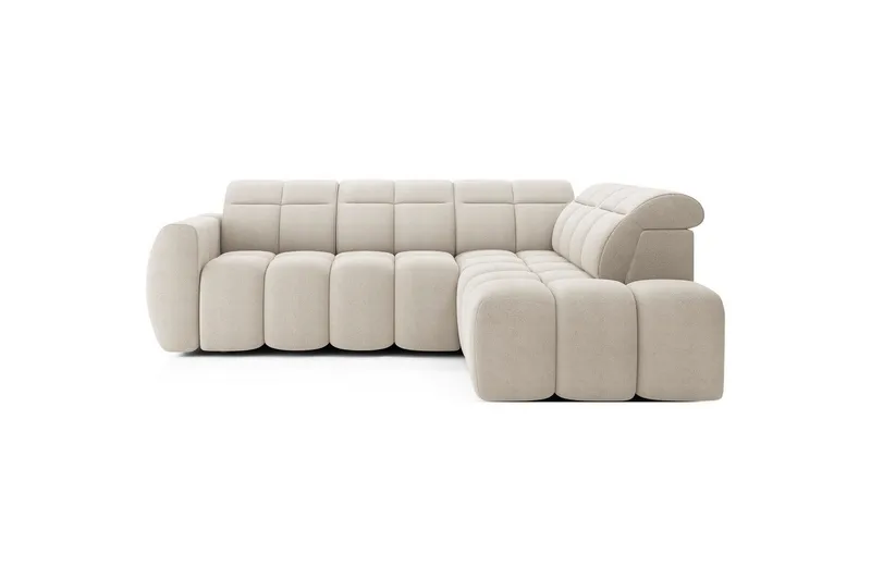 Hjørnesofa Eltap Flconn 258x208x107 cm - Royal 18, Beige, Høyre - Møbler - Sofaer - Sovesofaer