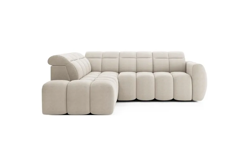 Hjørnesofa Eltap Flconn 258x208x107 cm - Royal 18, Beige, Venstre - Møbler - Sofaer - Sovesofaer