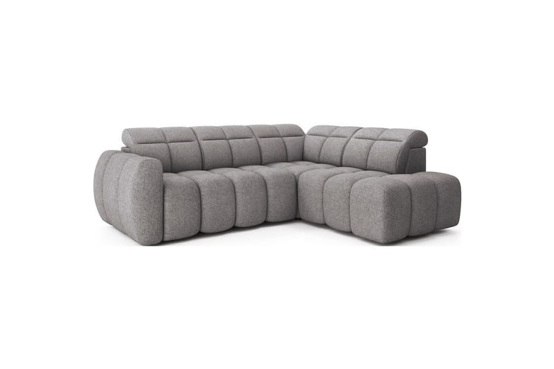 Hjørnesofa Eltap Flconn 258x208x107 cm - Sola 04, Grå, Høyre - Møbler - Sofaer - Sovesofaer