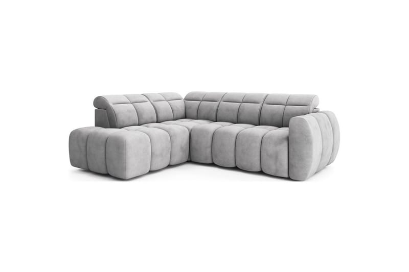 Hjørnesofa Eltap Flconn 258x208x107 cm - Sola 04, Grå, Venstre - Møbler - Sofaer - Sovesofaer