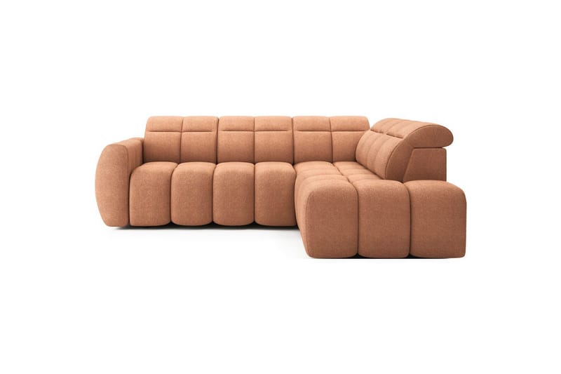 Hjørnesofa Eltap Flconn 258x208x107 cm - Xillar 24, Rosa, Høyre - Møbler - Sofaer - Sovesofaer