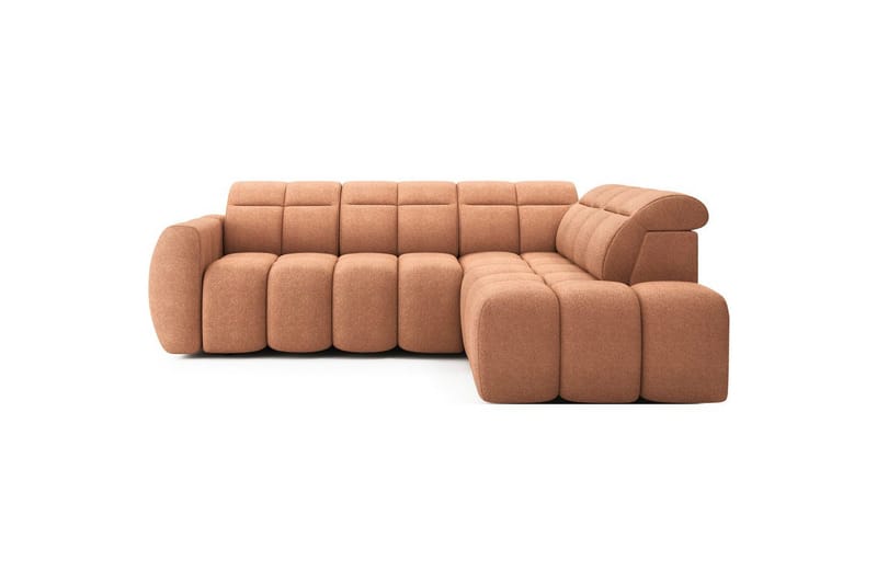 Hjørnesofa Eltap Flconn 258x208x107 cm, Xillar 24, Rosa, Høyre