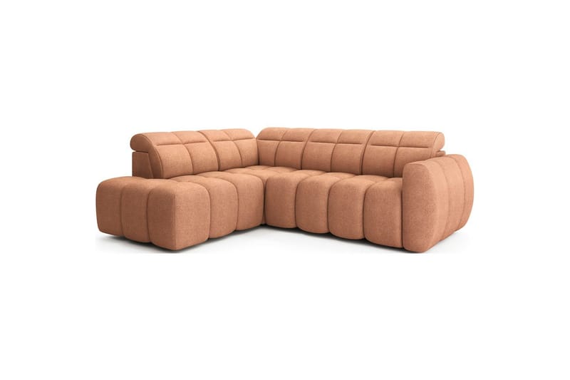 Hjørnesofa Eltap Flconn 258x208x107 cm - Xillar 24, Rosa, Venstre - Møbler - Sofaer - Sovesofaer