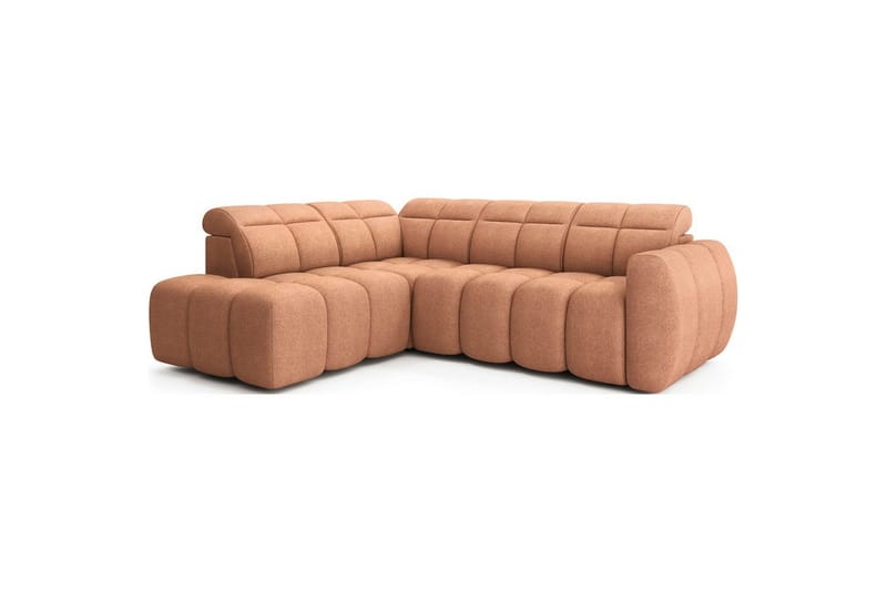 Hjørnesofa Eltap Flconn 258x208x107 cm - Xillar 24, Rosa, Venstre - Møbler - Sofaer - Sovesofaer