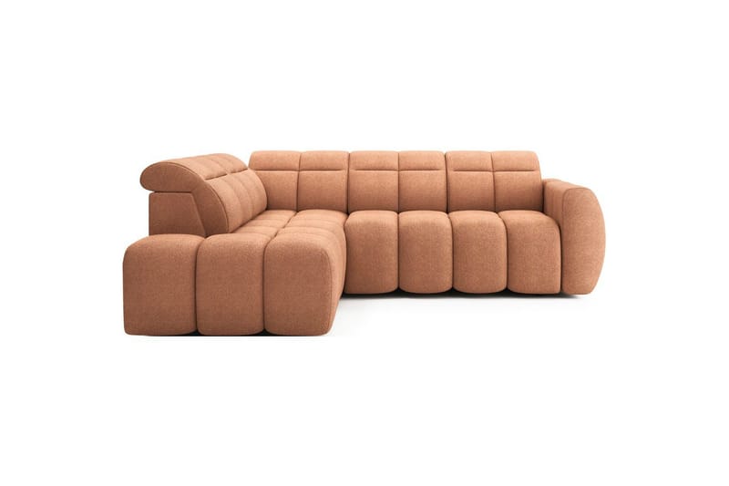 Hjørnesofa Eltap Flconn 258x208x107 cm, Xillar 24, Rosa, Venstre