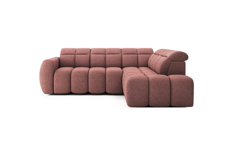 Hjørnesofa Eltap Flconn 258x208x107 cm, Paolli 24, Rosa, Høyre