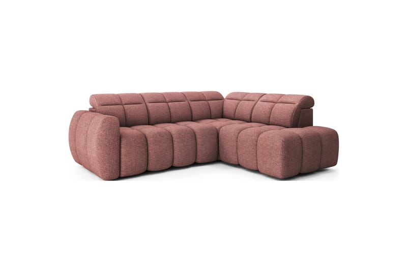 Hjørnesofa Eltap Flconn 258x208x107 cm - Paolli 24, Rosa, Høyre - Møbler - Sofaer - Sovesofaer