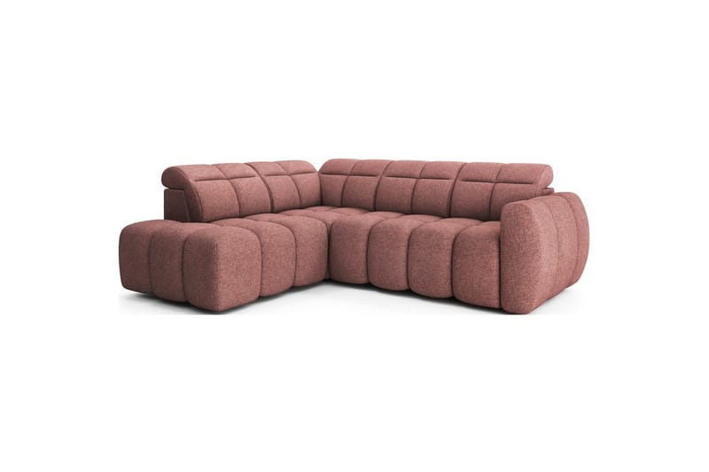 Hjørnesofa Eltap Flconn 258x208x107 cm - Paolli 24, Rosa, Venstre - Møbler - Sofaer - Sovesofaer