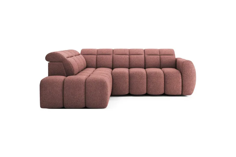 Hjørnesofa Eltap Flconn 258x208x107 cm - Paolli 24, Rosa, Venstre - Møbler - Sofaer - Sovesofaer