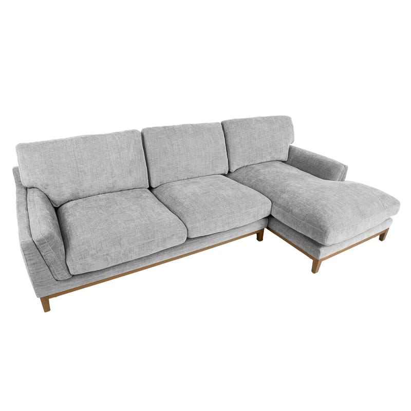 Hjørnesofa HOME4YOU Basil Grå Høyre hjørne - grå - Møbler - Sofaer - Hjørnesofa