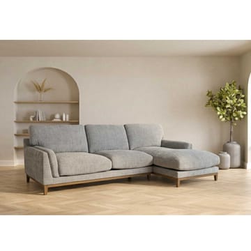 Hjørnesofa HOME4YOU Basil Grå Høyre hjørne - grå - Møbler - Sofaer - Hjørnesofa