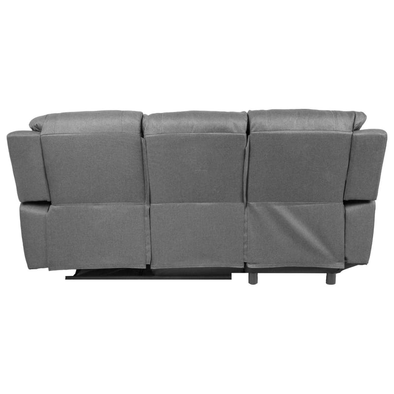 Hjørnesofa HOME4YOU BERIT manuell recliner Mørk grå Venstre hjørne - mørkegrå - Møbler - Sofaer - Reclinersofaer