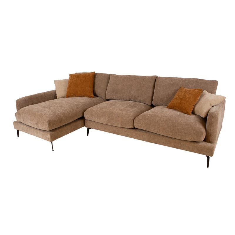 Hjørnesofa HOME4YOU Daisy Beige Venstre hjørne - beige - Møbler - Sofaer - Hjørnesofa