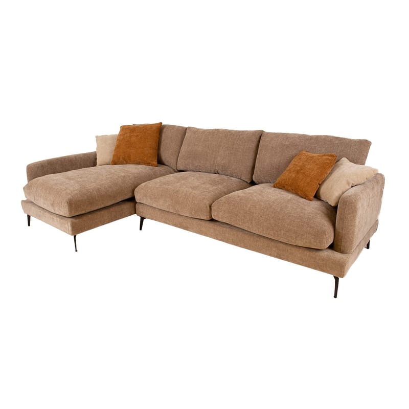 Hjørnesofa HOME4YOU Daisy Beige Venstre hjørne - beige - Møbler - Sofaer - Hjørnesofa