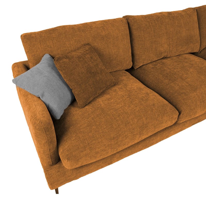 Hjørnesofa HOME4YOU Daisy Brun Høyre hjørne - brun - Møbler - Sofaer - Hjørnesofa