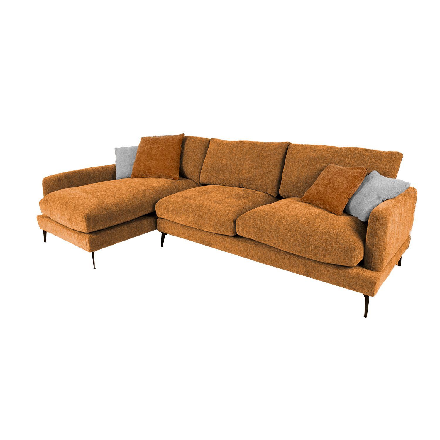 Hjørnesofa HOME4YOU Daisy Brun Venstre hjørne - brun