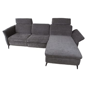 Hjørnesofa HOME4YOU Dayton elektrisk recliner Mørk grå Høyre hjørne - mørkegrå - Møbler - Sofaer - Reclinersofaer