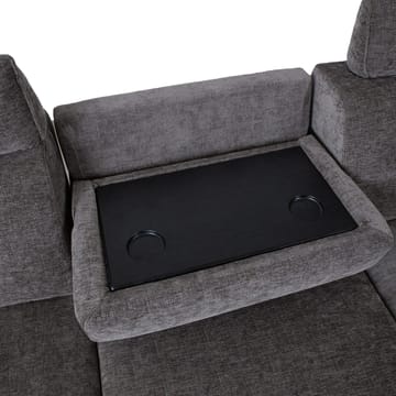 Hjørnesofa HOME4YOU Dayton elektrisk recliner Mørk grå Høyre hjørne - mørkegrå - Møbler - Sofaer - Reclinersofaer