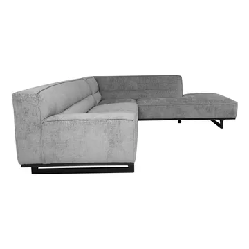 Hjørnesofa HOME4YOU Hasso Grå Høyre hjørne - grå - Møbler - Sofaer - Hjørnesofa
