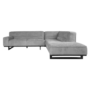 Hjørnesofa HOME4YOU Hasso Grå Høyre hjørne - grå - Møbler - Sofaer - Hjørnesofa