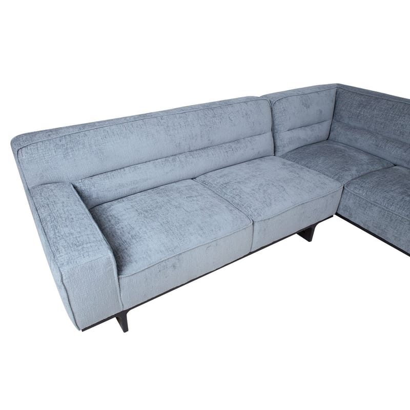 Hjørnesofa HOME4YOU Hasso sølvgrå Høyre hjørne - sølvgrå - Møbler - Sofaer - Hjørnesofa