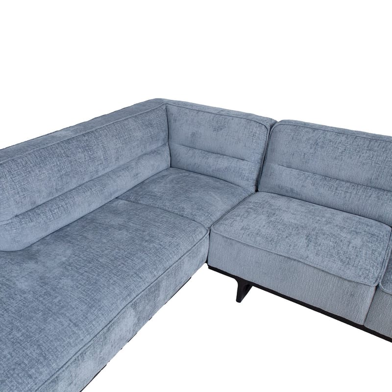 Hjørnesofa HOME4YOU Hasso sølvgrå Venstre hjørne - sølvgrå - Møbler - Sofaer - Hjørnesofa
