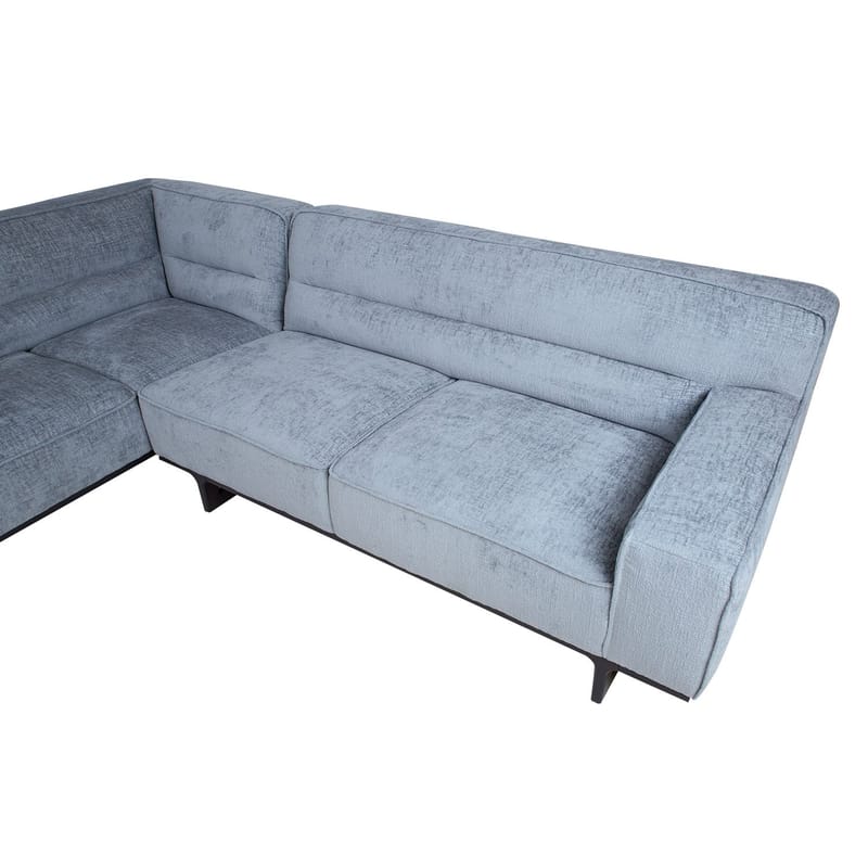 Hjørnesofa HOME4YOU Hasso sølvgrå Venstre hjørne - sølvgrå - Møbler - Sofaer - Hjørnesofa