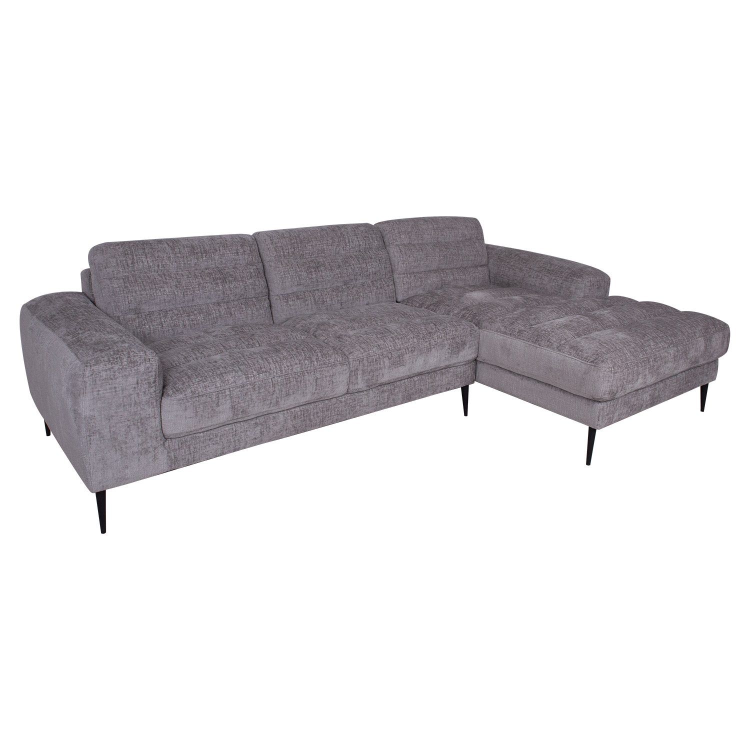 Hjørnesofa HOME4YOU Kristy Høyre Hjørne Grå - grå