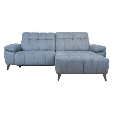 Hjørnesofa HOME4YOU Luzern elektrisk recliner Blågrå Høyre hjørne - blågrå - Møbler - Sofaer - Reclinersofaer