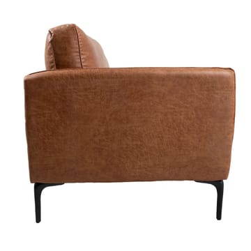 Hjørnesofa HOME4YOU Sofia Brun Høyre hjørne - brun - Møbler - Sofaer - Skinnsofaer