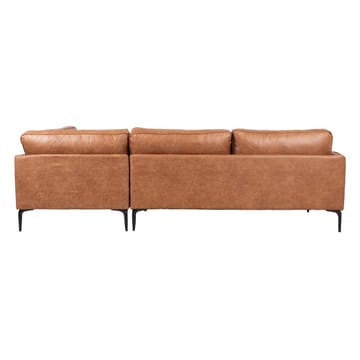 Hjørnesofa HOME4YOU Sofia Brun Høyre hjørne - brun - Møbler - Sofaer - Skinnsofaer